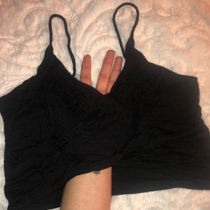 Black Charlotte Russe Crop Top